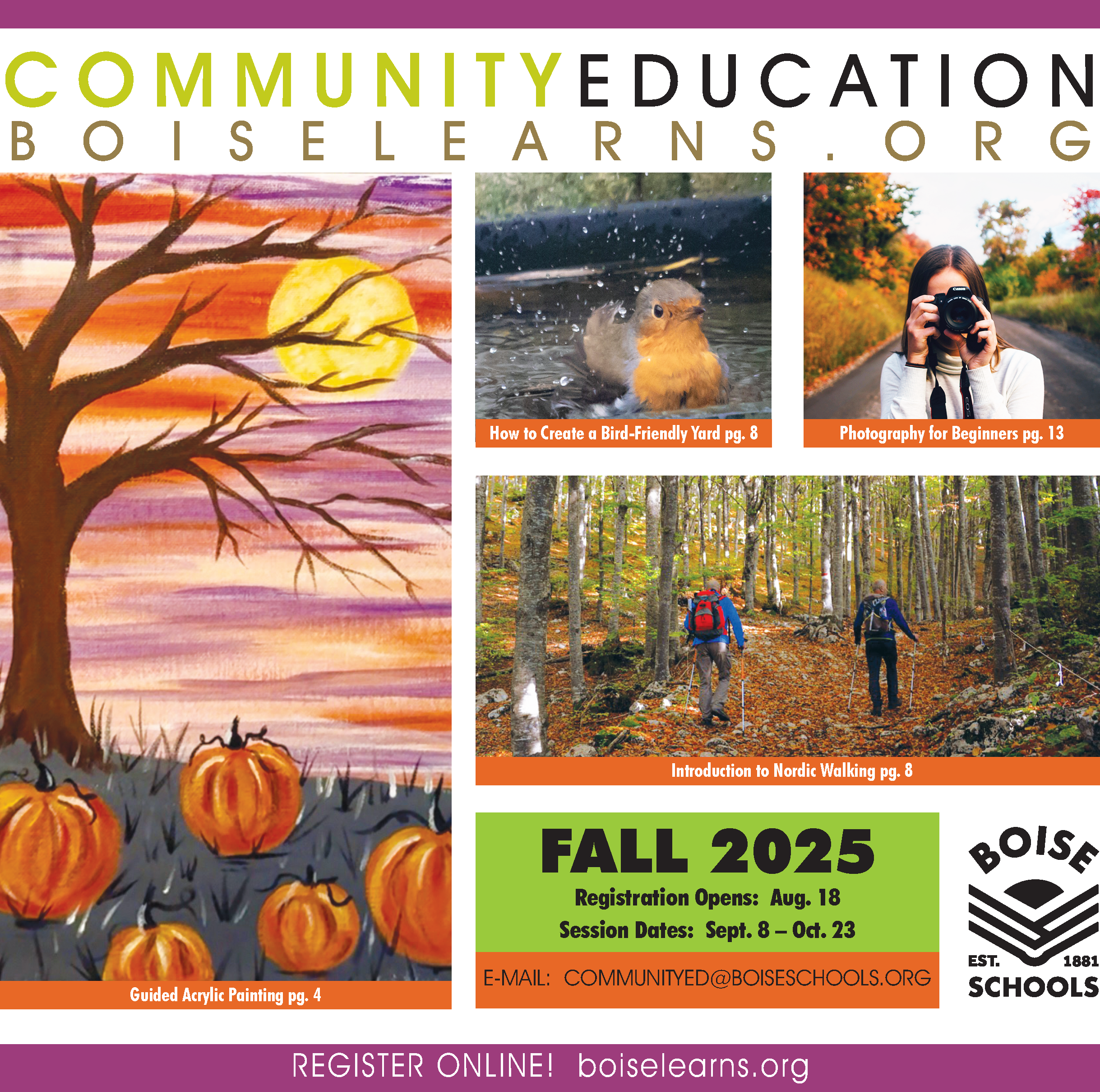 Fall 2025
                                                          Community
                                                          Education
                                                          Course Catalog
                                                          Cover