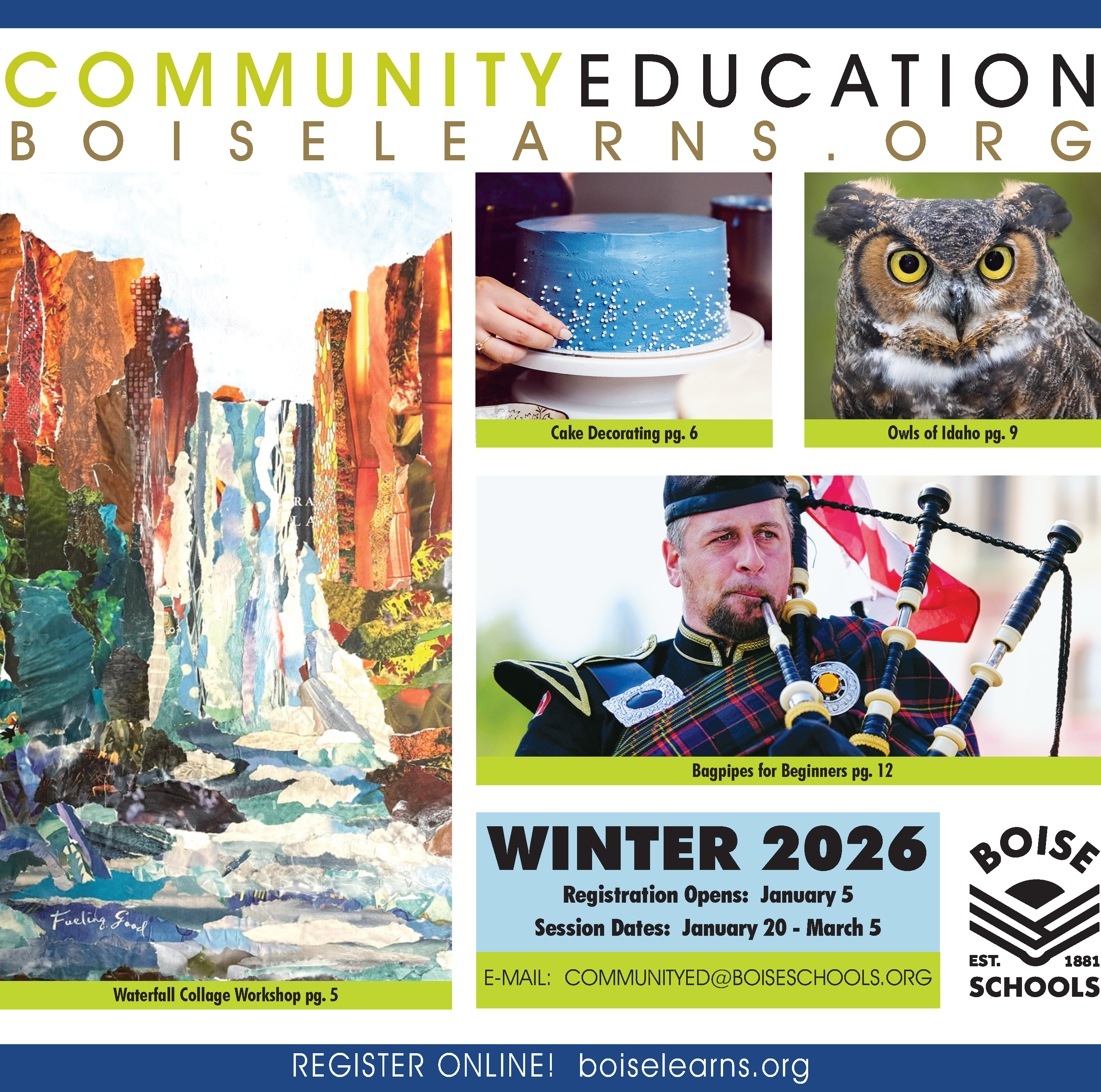 Winter
                                                          2026 Community
                                                          Education
                                                          Catalog Cover